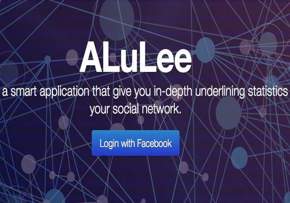 Alulee is a smart application that give you indepth underlining statistics about your social network.